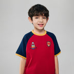 Giordano Kids Relaxed Minions World Cup Raglan Tee - first_variant_option_2 Premium Print Tee for Giordano