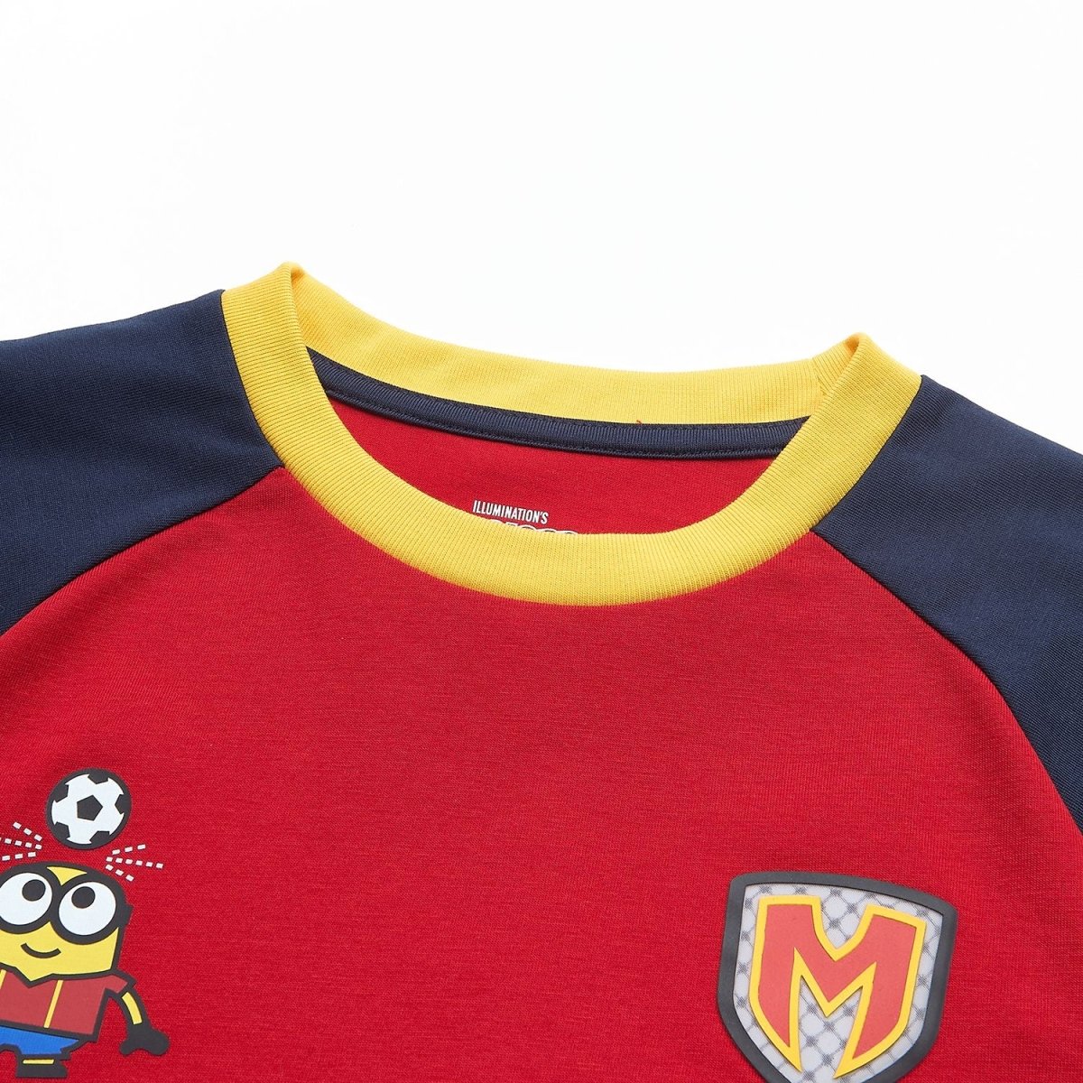 Giordano Kids Relaxed Minions World Cup Raglan Tee - first_variant_option_2 Premium Print Tee for Giordano