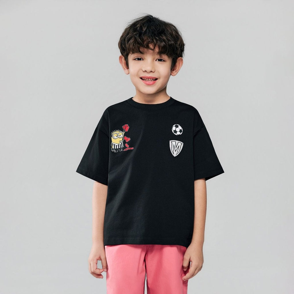 Giordano Kids Relaxed Minions World Cup Tee - first_variant_option_2 Premium Print Tee for Giordano