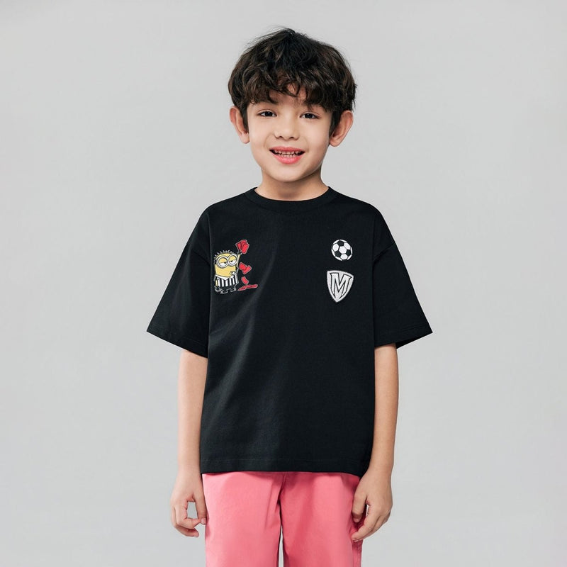 Giordano Kids Relaxed Minions World Cup Tee - first_variant_option_2 Premium Print Tee for Giordano