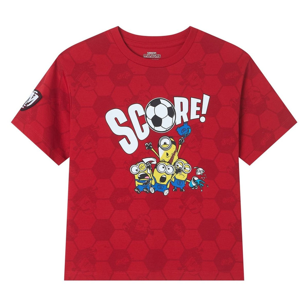Giordano Kids Relaxed Minions World Cup Tee - first_variant_option_2 Premium Print Tee for Giordano