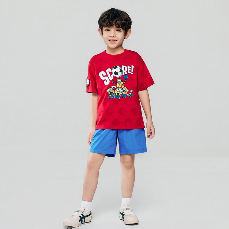 Giordano Kids Relaxed Minions World Cup Tee - first_variant_option_2 Premium Print Tee for Giordano