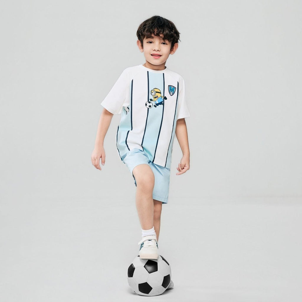 Giordano Kids Relaxed Minions World Cup Tee - first_variant_option_2 Premium Print Tee for Giordano