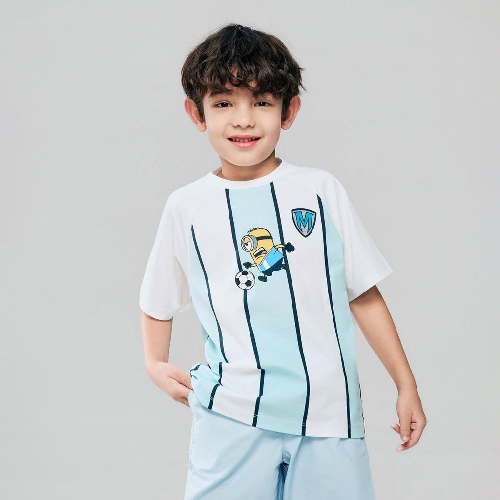 Giordano Kids Relaxed Minions World Cup Tee - first_variant_option_2 Premium Print Tee for Giordano