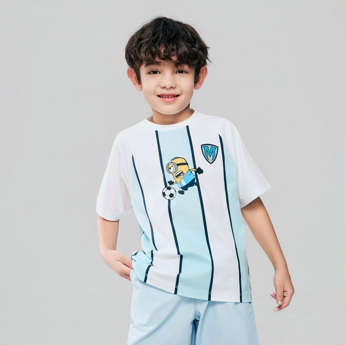 Giordano Kids Relaxed Minions World Cup Tee - first_variant_option_2 Premium Print Tee for Giordano