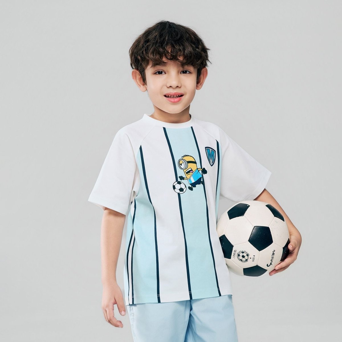 Giordano Kids Relaxed Minions World Cup Tee - first_variant_option_2 Premium Print Tee for Giordano