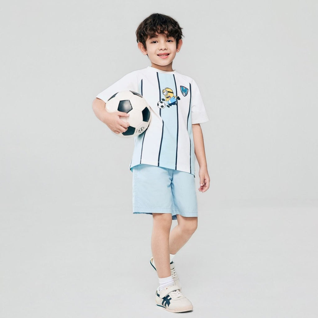 Giordano Kids Relaxed Minions World Cup Tee - first_variant_option_2 Premium Print Tee for Giordano