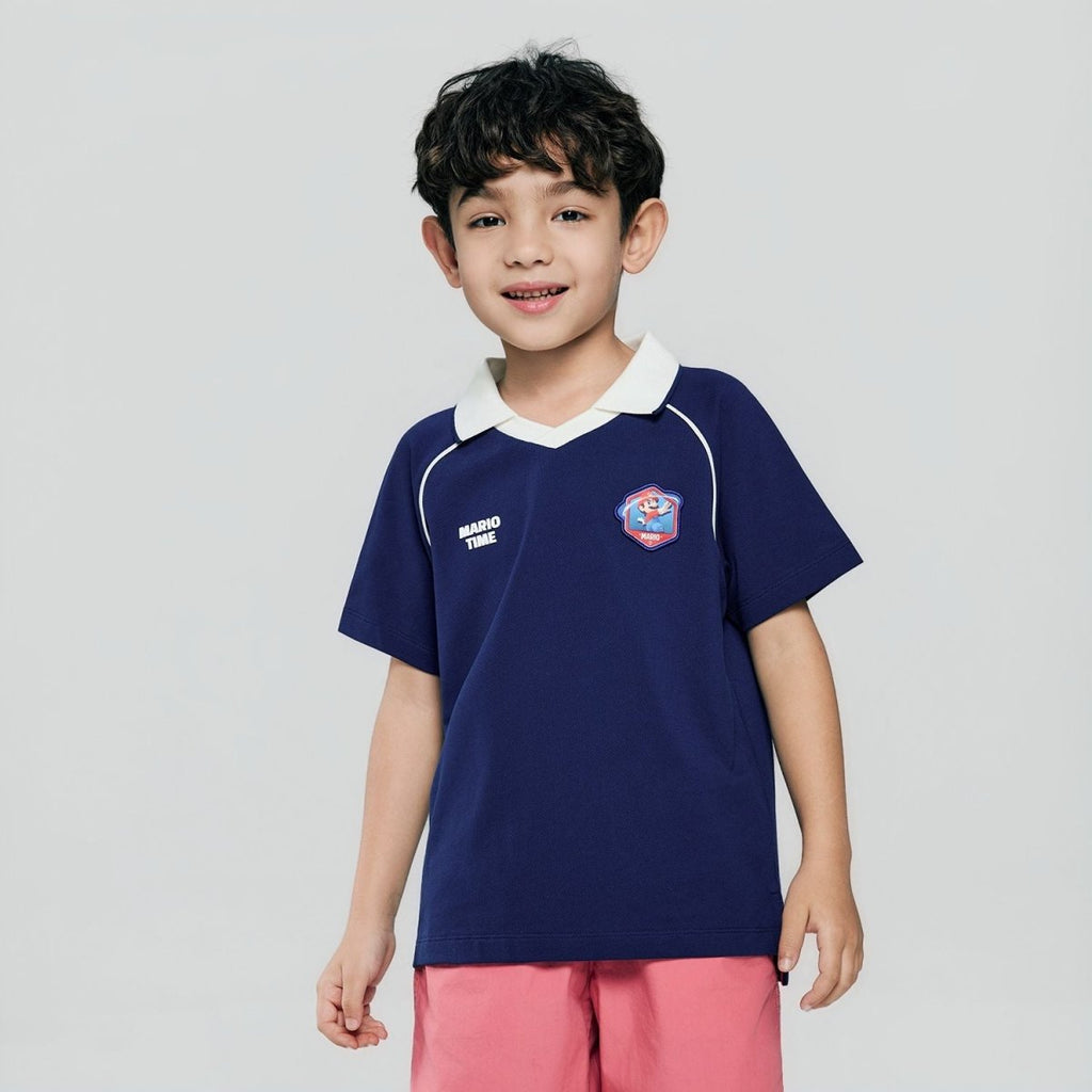 Giordano Kids Slim Cotton Lycra Mario Limited Polo - first_variant_option_2 Premium Polo for Giordano