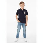 Giordano Kids’ Slim Fit Lion Embroidered Cotton Polo - first_variant_option_2 Premium Polo for Giordano