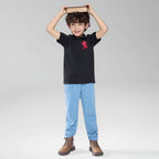 Giordano Kids’ Slim Fit Lion Embroidered Cotton Polo - Premium Polo