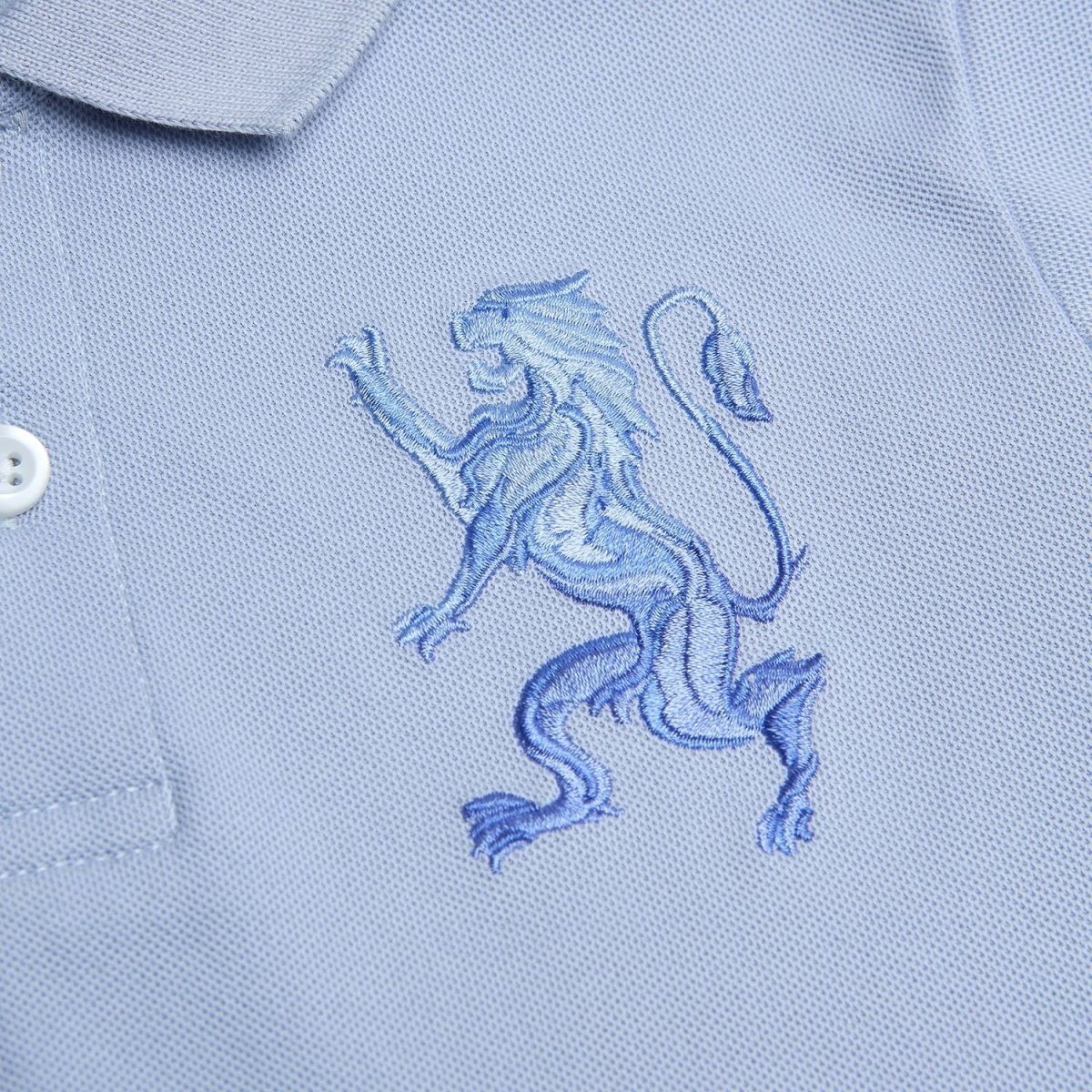 Giordano Kids’ Slim Fit Lion Embroidered Cotton Polo - first_variant_option_2 Premium Polo for Giordano