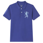 Giordano Kids’ Slim Fit Lion Embroidered Cotton Polo - Premium Polo