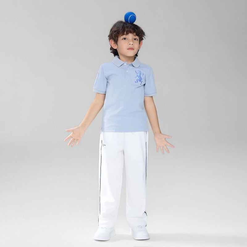 Giordano Kids’ Slim Fit Lion Embroidered Cotton Polo - first_variant_option_2 Premium Polo for Giordano