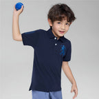 Giordano Kids’ Slim Fit Lion Embroidered Cotton Polo - first_variant_option_2 Premium Polo for Giordano
