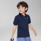 Giordano Kids’ Slim Fit Lion Embroidered Cotton Polo - first_variant_option_2 Premium Polo for Giordano