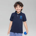 Giordano Kids’ Slim Fit Lion Embroidered Cotton Polo - first_variant_option_2 Premium Polo for Giordano