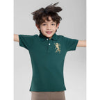 Giordano Kids’ Slim Fit Lion Embroidered Cotton Polo - first_variant_option_2 Premium Polo for Giordano