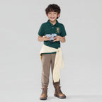 Giordano Kids’ Slim Fit Lion Embroidered Cotton Polo - first_variant_option_2 Premium Polo for Giordano