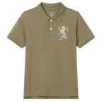 Giordano Kids’ Slim Fit Lion Embroidered Cotton Polo - first_variant_option_2 Premium Polo for Giordano
