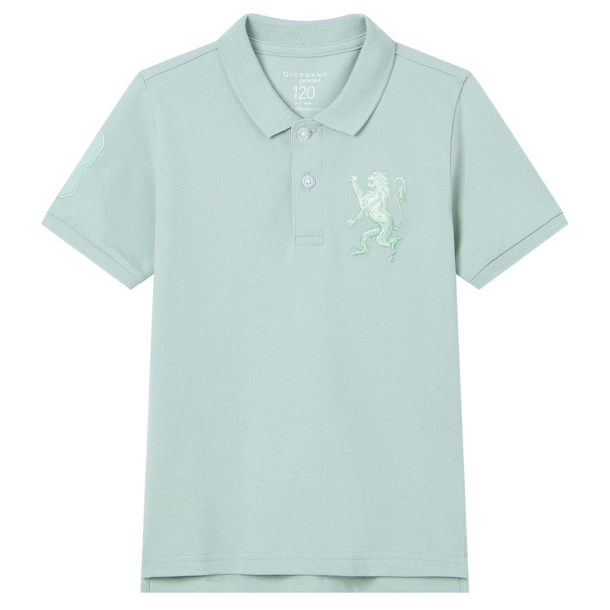 Giordano Kids’ Slim Fit Lion Embroidered Cotton Polo - first_variant_option_2 Premium Polo for Giordano