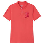 Giordano Kids’ Slim Fit Lion Embroidered Cotton Polo - Premium Polo