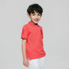 Giordano Kids’ Slim Fit Lion Embroidered Cotton Polo - Premium Polo