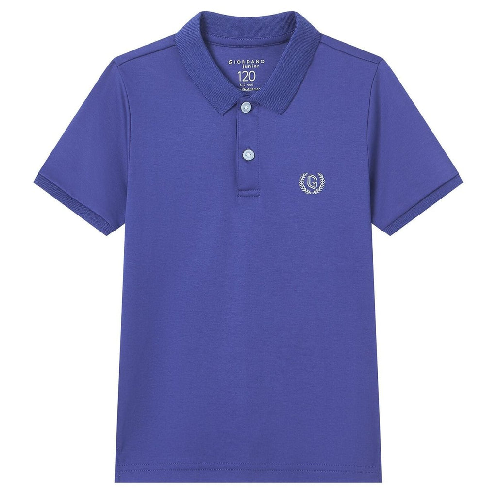 Giordano Kids' Slim Fit Liquid Touch Cotton Polo - Premium Polo