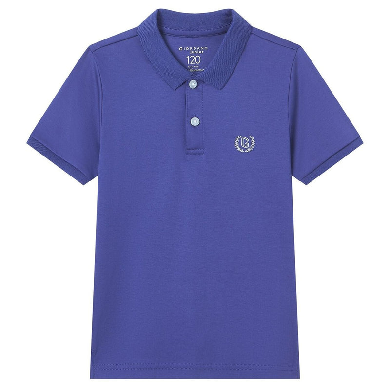 Giordano Kids' Slim Fit Liquid Touch Cotton Polo - Premium Polo