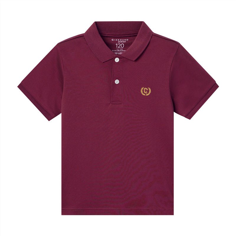 Giordano Kid's' Slim Fit Liquid Touch Cotton Polo - Premium Polo