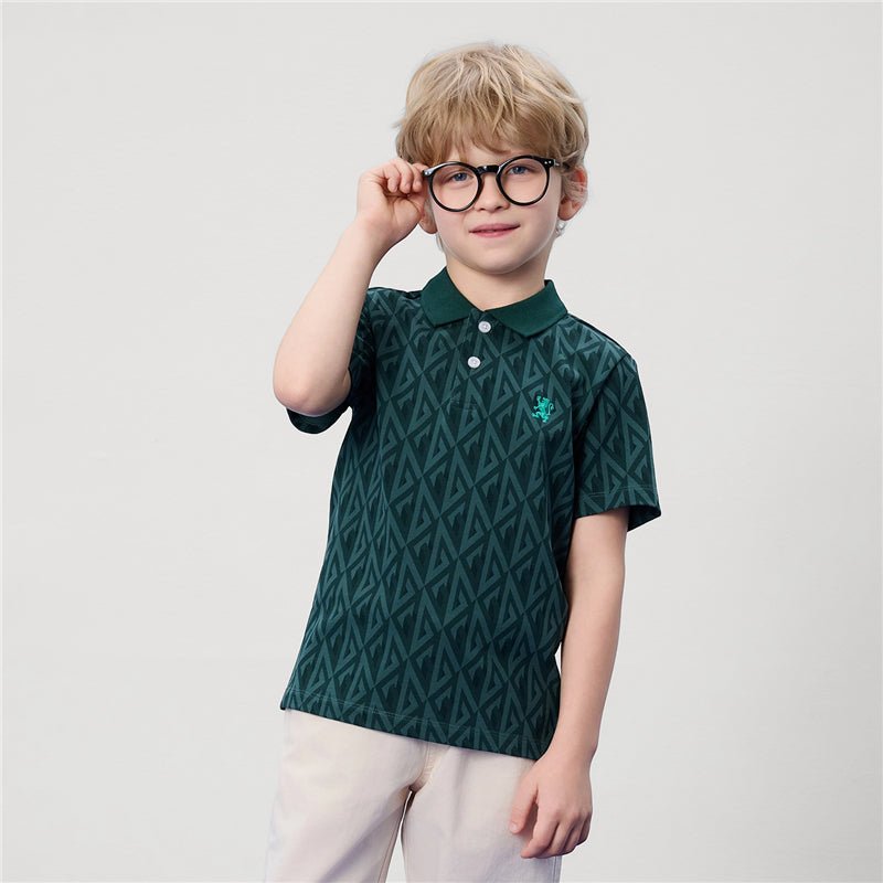 Giordano Kids' Slim Fit Napoleon All - Over Print Polo - first_variant_option_2 Premium Polo for Giordano