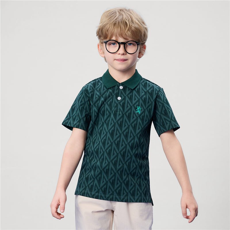 Giordano Kids' Slim Fit Napoleon All - Over Print Polo - first_variant_option_2 Premium Polo for Giordano