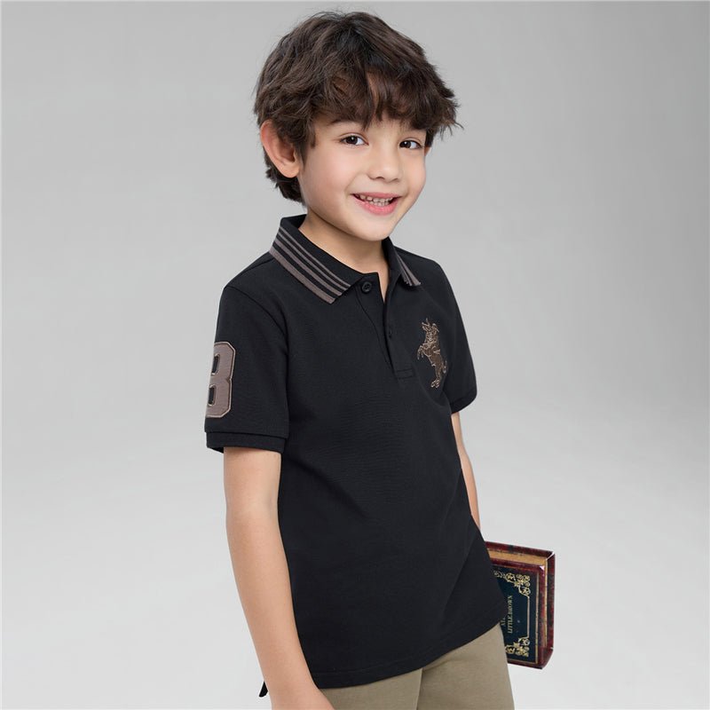 Giordano Kid's Slim Fit Napoleon Signature Polo - first_variant_option_2 Premium for Giordano