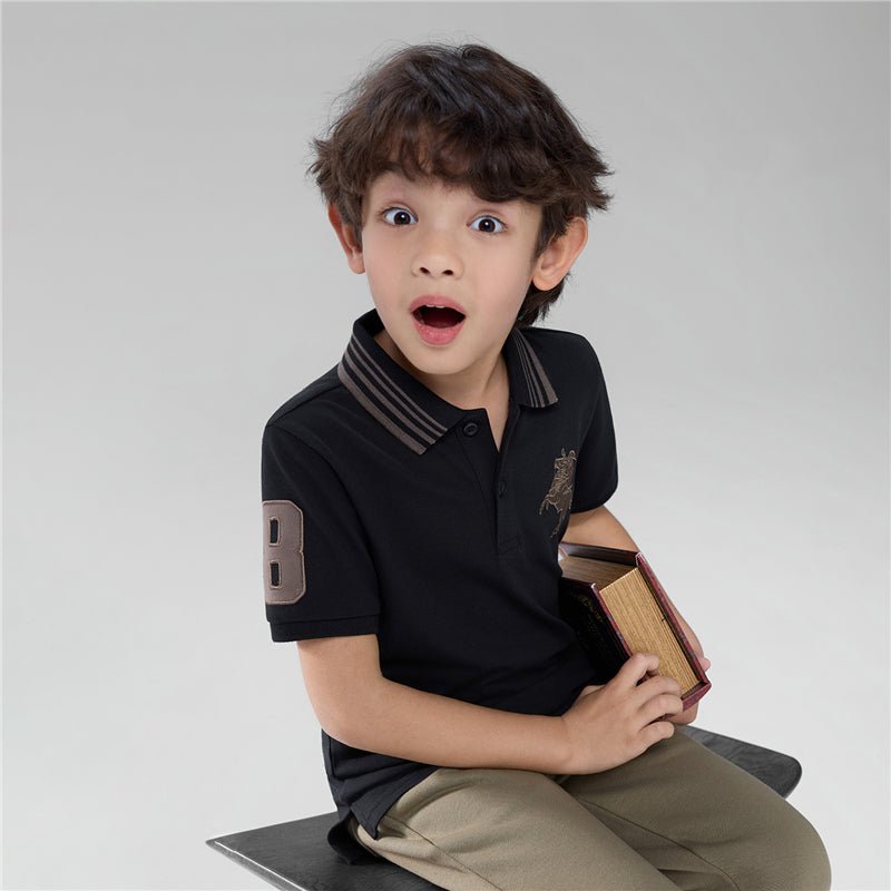 Giordano Kid's Slim Fit Napoleon Signature Polo - first_variant_option_2 Premium for Giordano