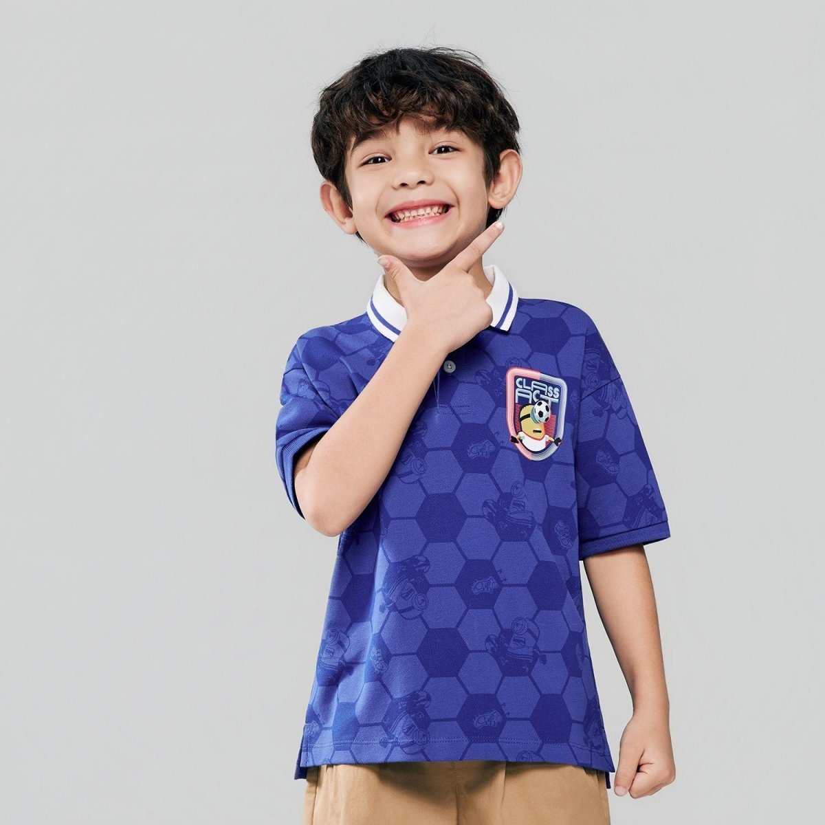 Giordano Kids Slim Minions World Cup Pique Polo - first_variant_option_2 Premium Polo for Giordano
