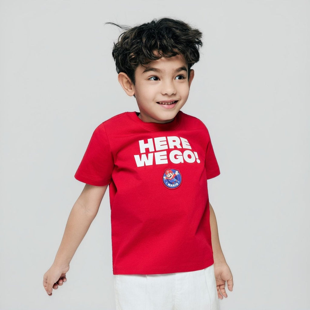 Giordano Kids Super Mario World Cup Print Tee - first_variant_option_2 Premium Print Tee for Giordano