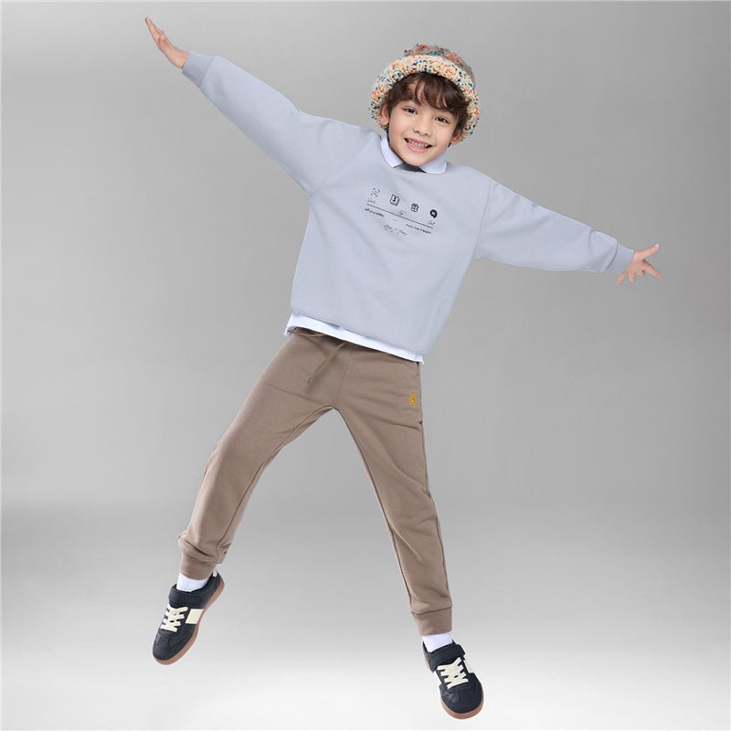 Giordano Kid's Tapered Fit French Terry Jogger with Elastic Waist - first_variant_option_2 Premium Joggers for Giordano