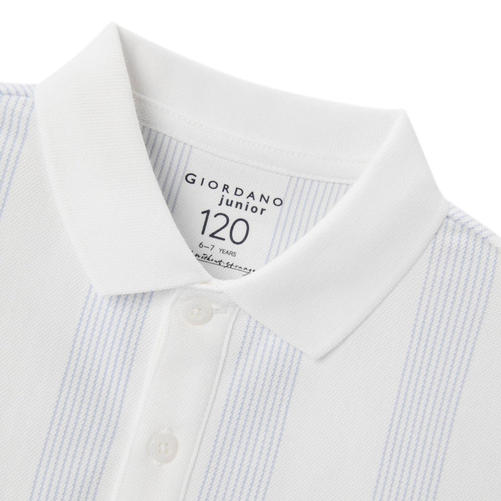 Giordano Kids Thematic Bold Polo: Slim Fit, Bold Embroidery, Everyday Style - Premium Polo
