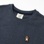 Giordano Kid's' Velour Crew Neck Long Sleeve Embroidery Tee - Premium Tee