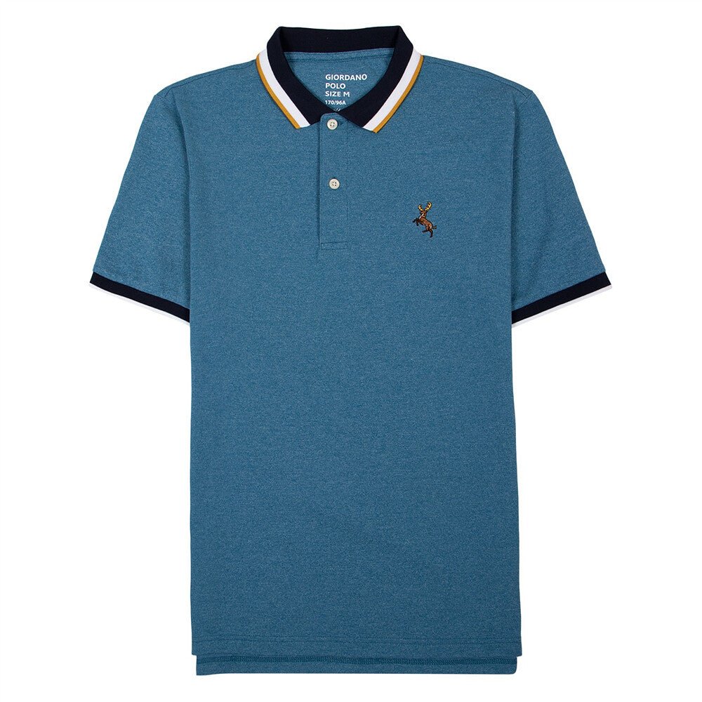 Giordano Men Deer Embroidery Polo - Premium Polo