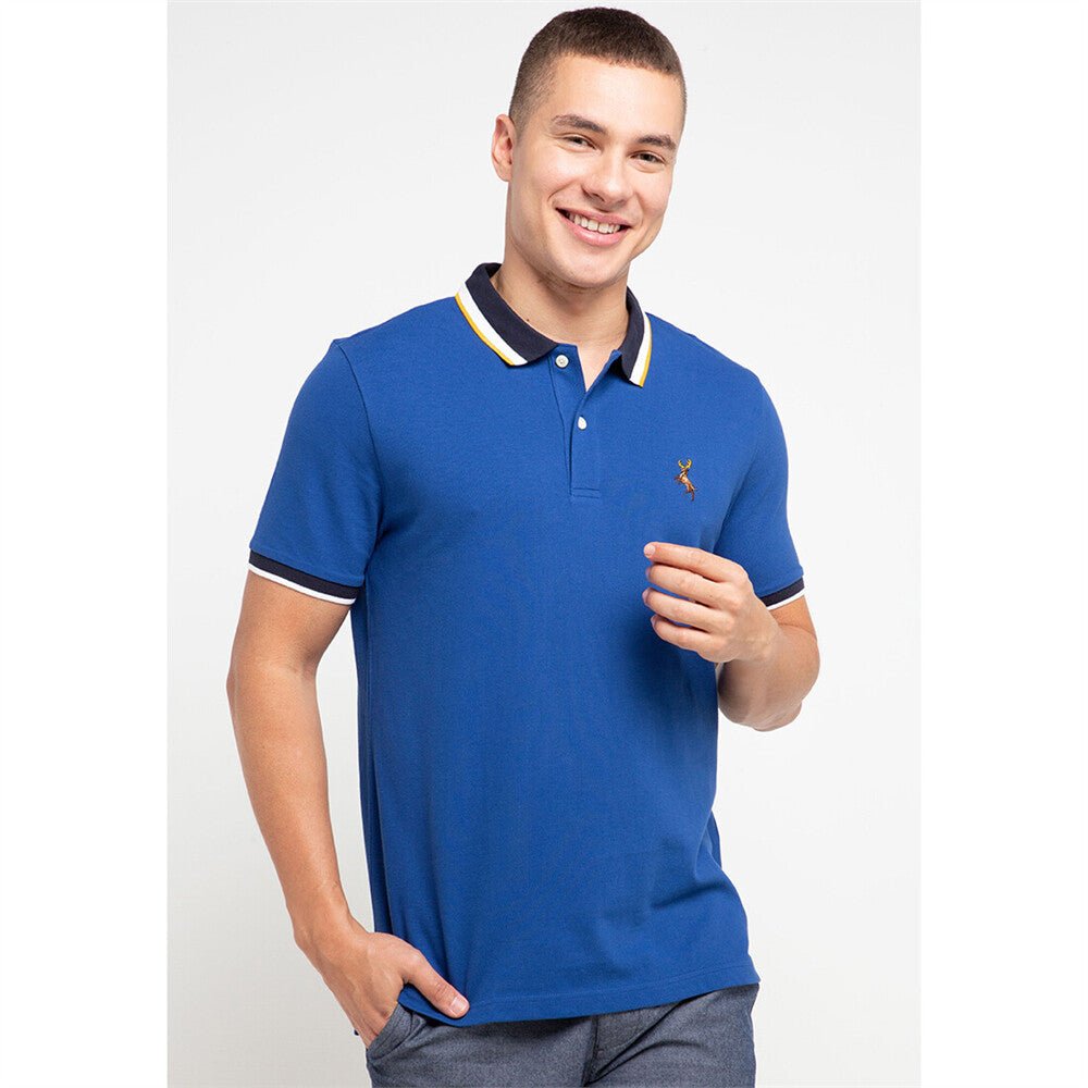 Giordano Men Deer Embroidery Polo - Premium Polo