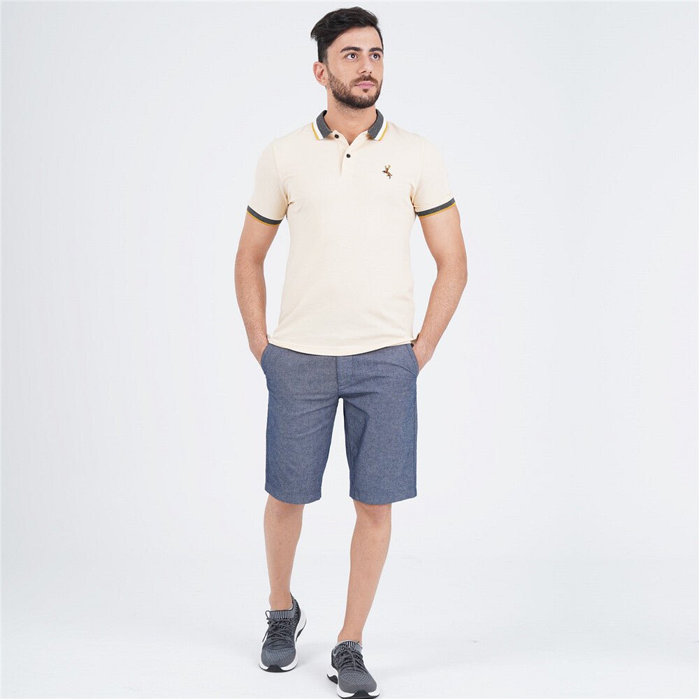 Giordano Men Deer Embroidery Polo - Premium Polo