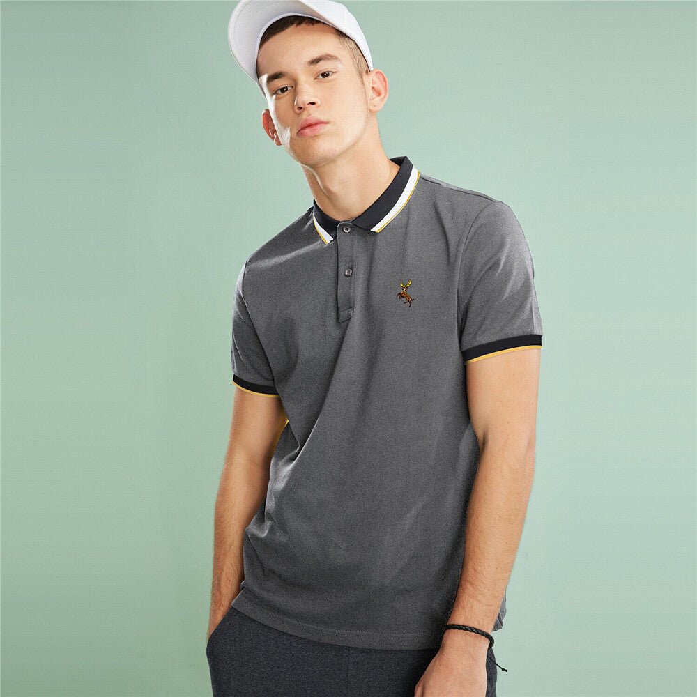 Giordano Men Deer Embroidery Polo - Premium Polo