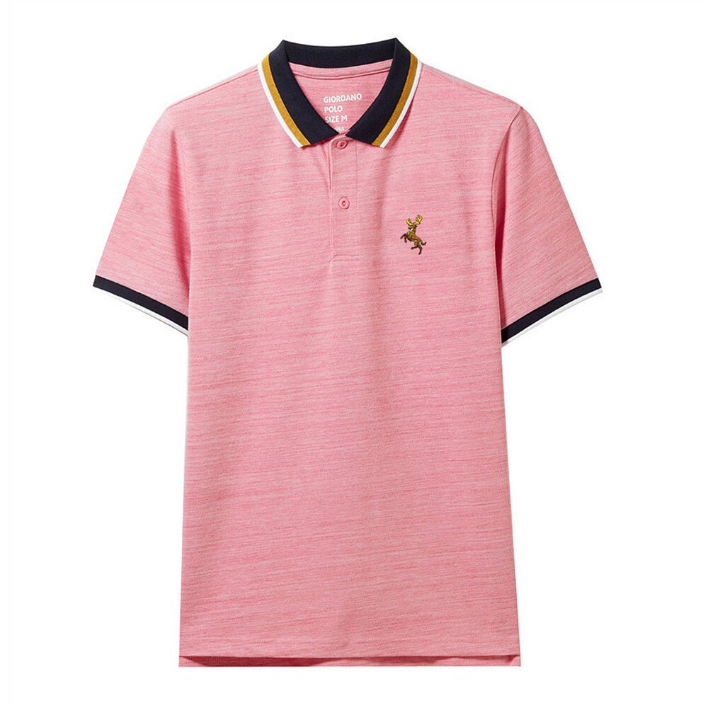 Giordano Men Deer Embroidery Polo - Premium Polo