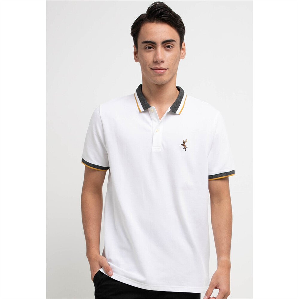 Giordano Men Deer Embroidery Polo - Premium Polo