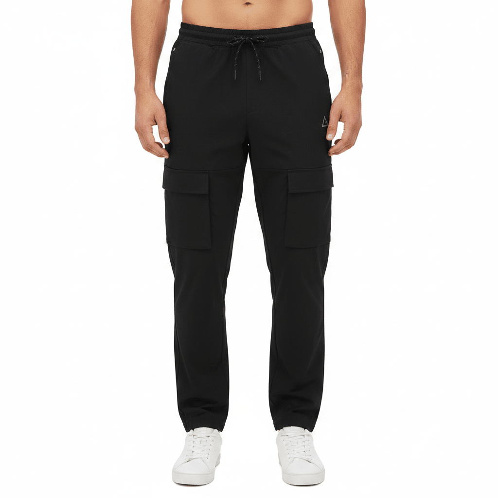 Giordano Men G-Motion Relaxed Taper Nylon Cargo Joggers - Premium Joggers