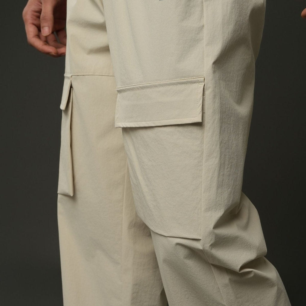 Giordano Men G-Motion Relaxed Taper Nylon Cargo Joggers - Premium Joggers