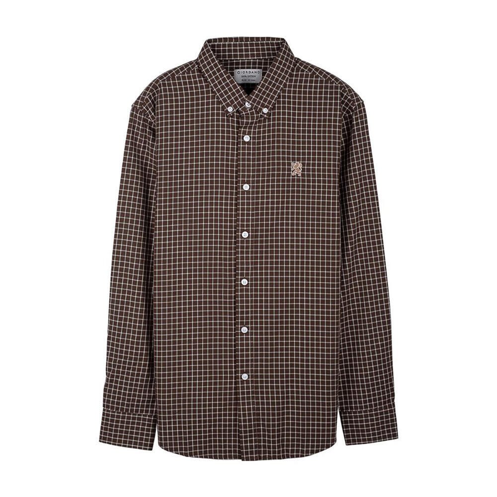 Giordano Men Long Sleeves Classic Shirt - Premium Shirts