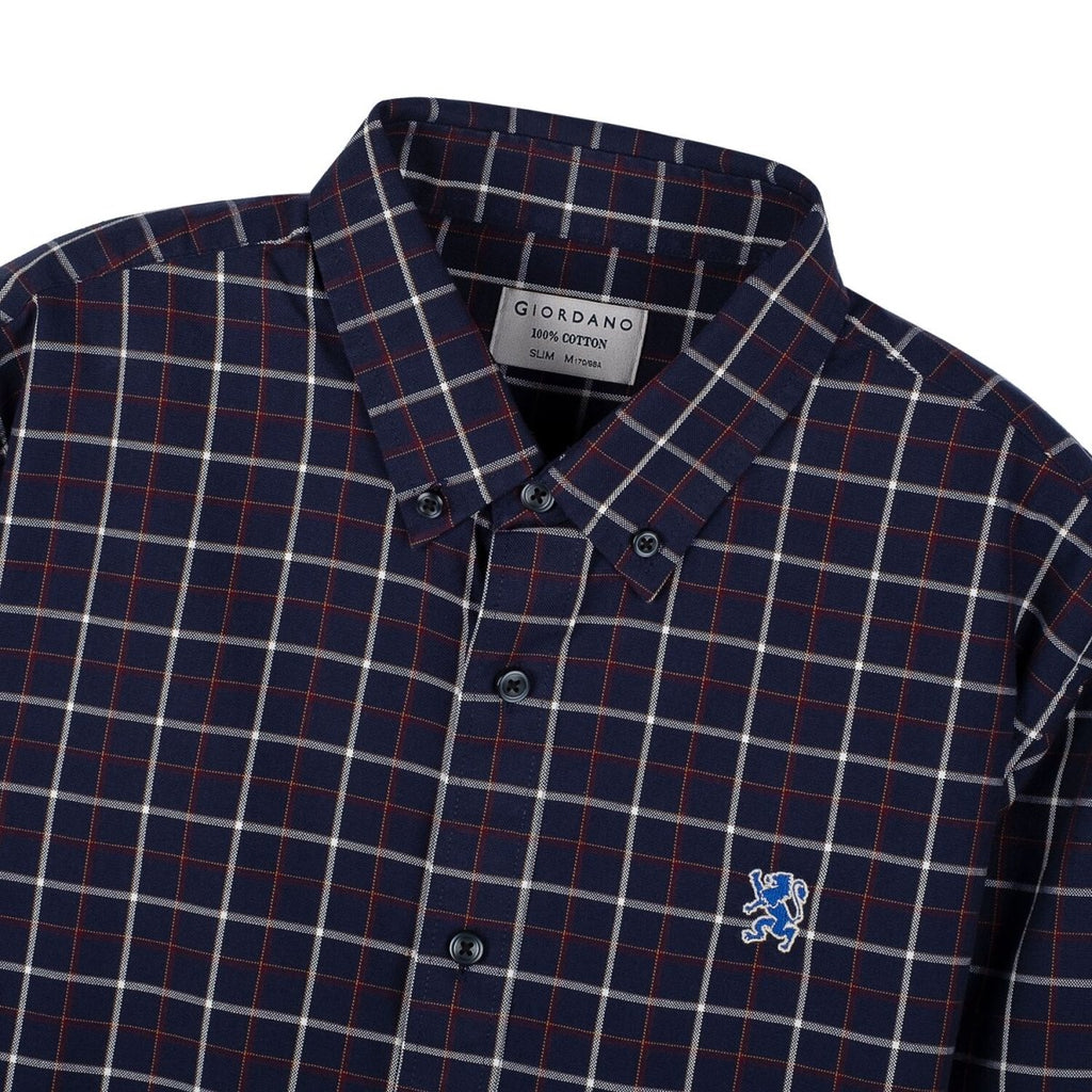 Giordano Men Long Sleeves Classic Shirt - Premium Shirts