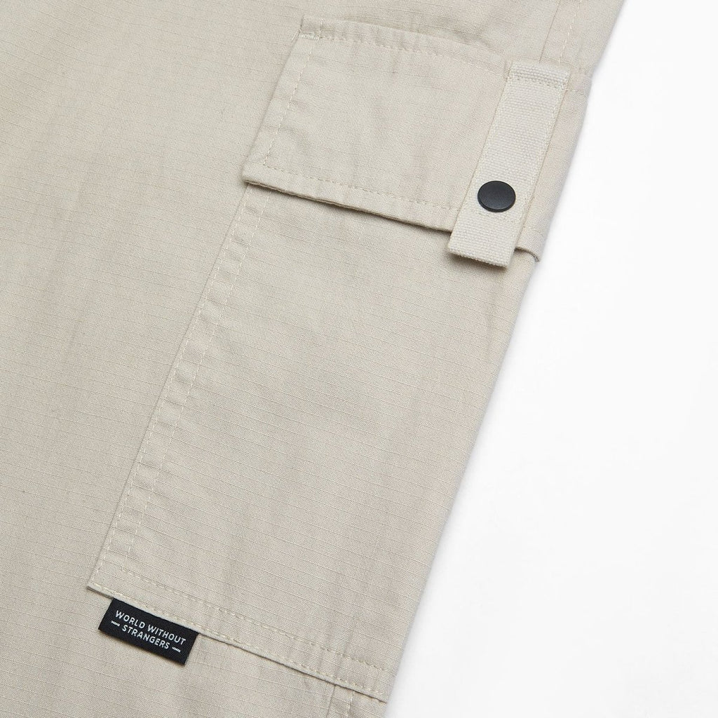 Giordano Men Loose Straight Cotton Cargo Khakis - Premium Pants