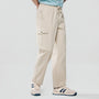 Giordano Men Loose Straight Cotton Cargo Khakis - Premium Pants